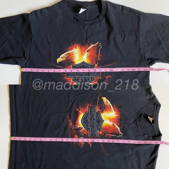 Harley Davidson Vintage Oversized Black T-Shirt XL - Picture 12 of 13